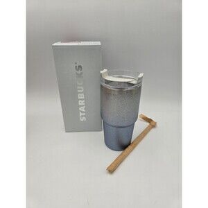 New Starbucks + Stanley China 2021 Kambukka SS Cup Glitter Blue Grande 16 Oz